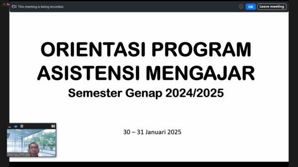 pembekalan asistensi mengajar mahasiswa um oleh lp3