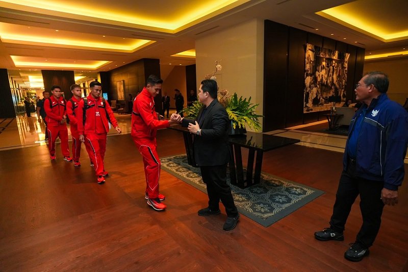 Lepas Skuad Garuda ke Australia, Erick Thohir: Selamat Berjuang!