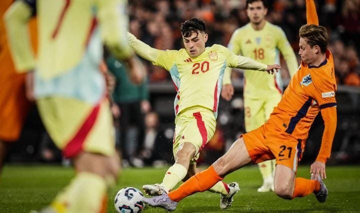 Diimbangi Spanyol 2-2, Gol Larut Mikel Merino Gagalkan Kemenangan Belanda