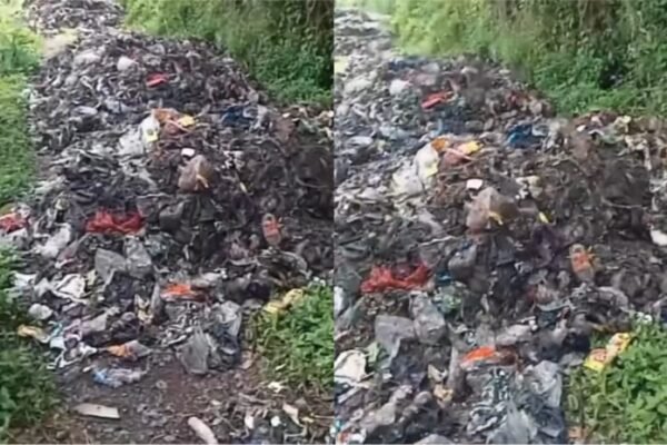 Viral Sampah Menggunung di Jalan Menuju Makam Boro Panggung, Malang