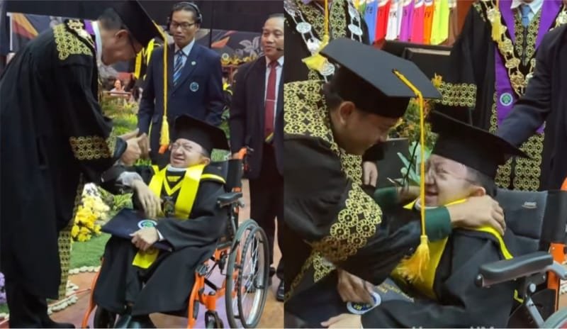 Menginspirasi, Aufa Zaki Abrar, Wisudawan Disabilitas Sastra Arab UM