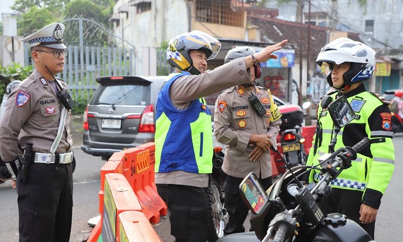 Kapolresta Malang Kota Intensif Monitoring Jalur Balik Pemudik Untuk Antisipasi Kemacetan dan Kecelakaan