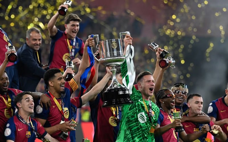 Menang Dramatis atas Real Madrid, Barcelona Juara Copa del Rey 2025