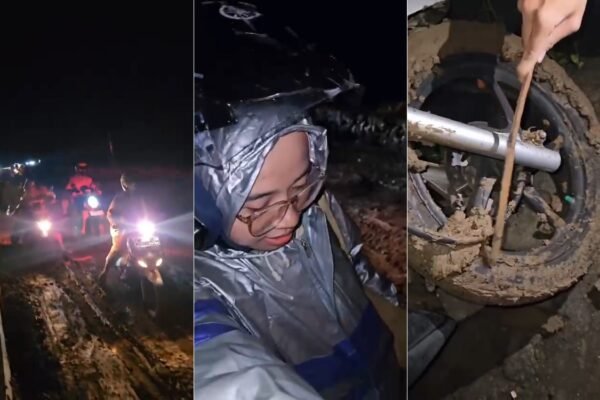 Pengendara Keluhkan Jalan Menuju Pantai Selatan Bantur yang Rusak Parah