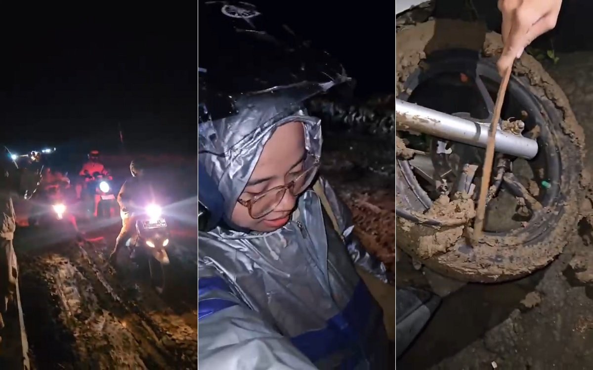 Pengendara Keluhkan Jalan Menuju Pantai Selatan Bantur yang Rusak Parah
