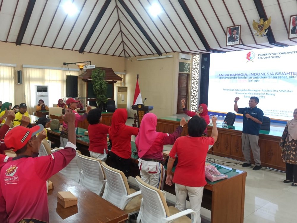 Pemkab Bojonegoro dan FIKES UMM Gelar Penyuluhan Kesehatan Lansia: Menuju Lansia Sejahtera, Indonesia Bahagia