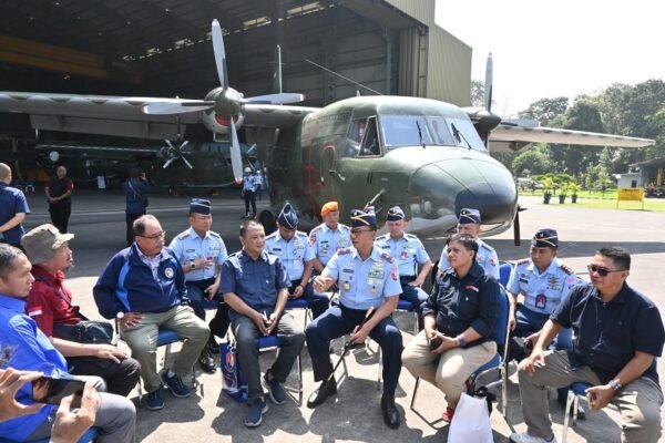 Danlanud Abd Saleh Marsma Reza Jalin Sinergi dengan Wartawan Malang Raya