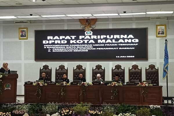 Fraksi-Fraksi DPRD Kota Malang Soroti Rencana Pembentukan Dinas Baru di Rapat Paripurna