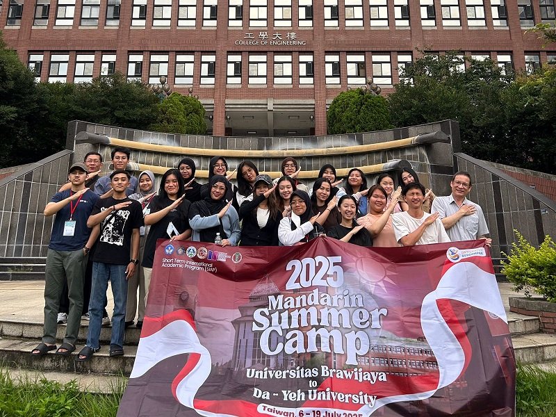 20 Mahasiswa UB Ikuti Program Mandarin Summer Camp di Da Yeh University Taiwan