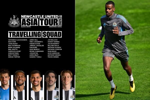 Alexander Isak Absen dalam Tur Pramusim Newcastle di Asia