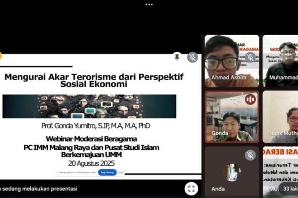 Bahas Akar Terorisme, Webinar Moderasi Beragama PC IMM Malang Raya