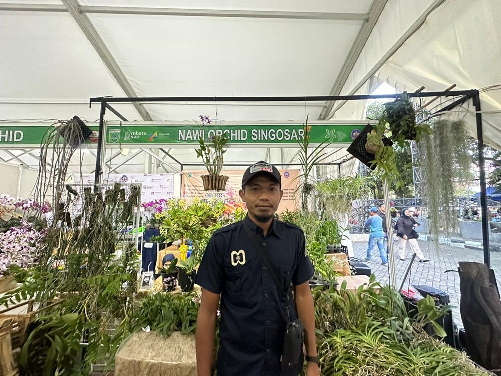 Nawi Orchid Singosari, Pak Iwan, Langganan Dari 2019 Ikuti Pameran Anggrek Nasional