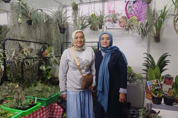 Pengusaha Kembar dari Medan dan Bali Ramaikan Pameran Anggrek Nasional 2025