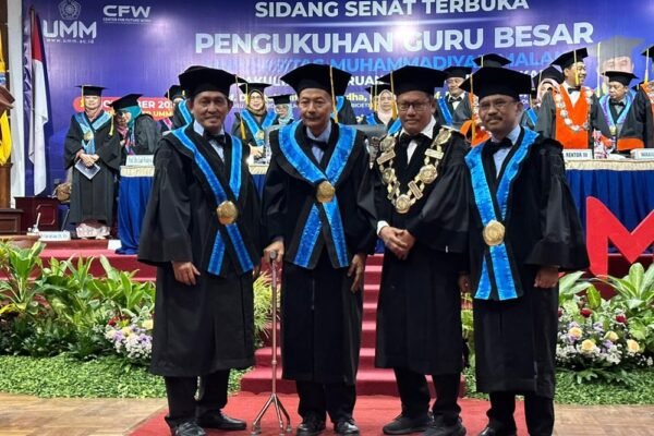 UMM Kukuhkan Tiga Profesor Baru, Paparkan Gagasan Ilmiah Untuk Masa Depan Indonesia