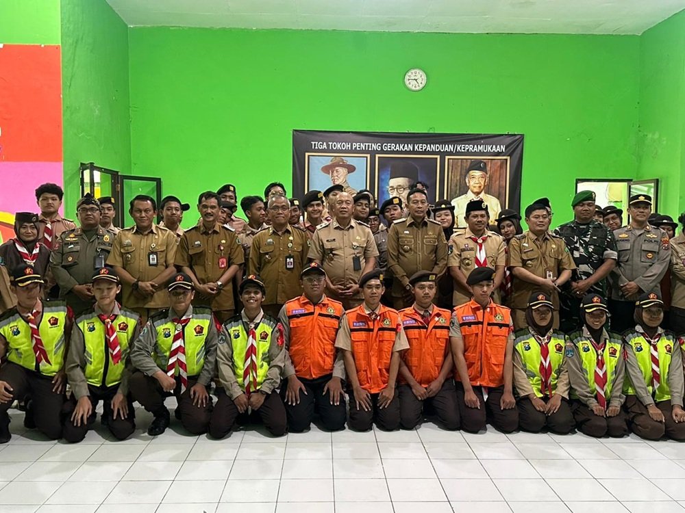 Gerakan Pramuka Kwartir Cabang Kota Malang Lepas 111 Personel PAM Nataru 2025