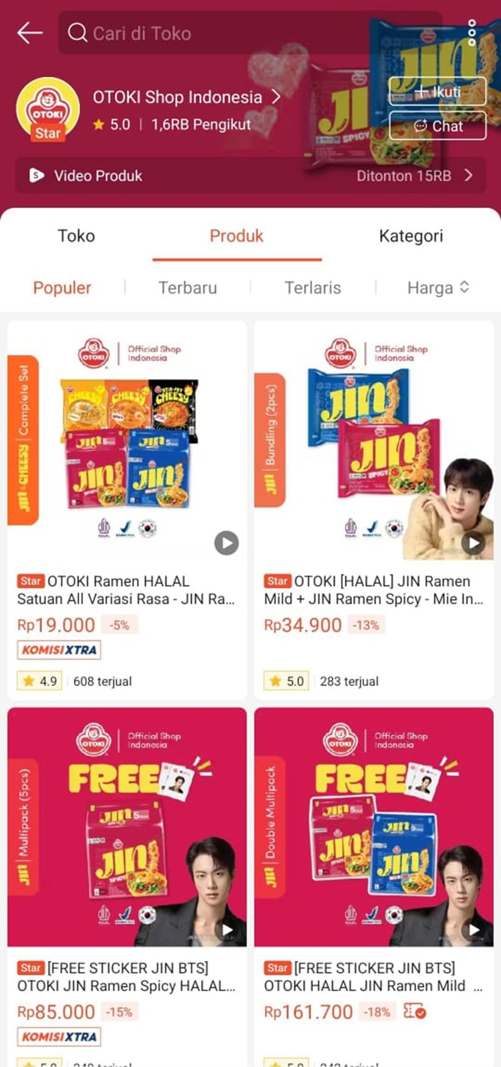 Halal dan Lezat, Jin Ramen Ottogi Resmi Meluncur di Indonesia dengan Sertifikat MUI