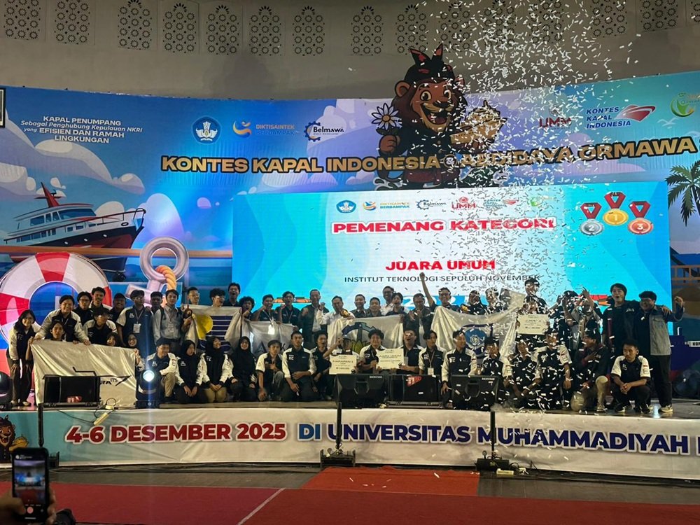 ITS Pertahankan Gelar Juara Umum di Malam Penutupan KKI dan Abdidaya Ormawa 2025