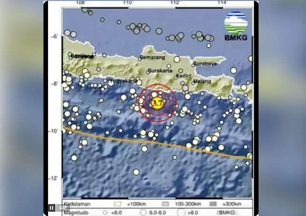 Gempa M 6,4 Guncang Jatim Dini Hari, Dirasakan Kuat di Malang dan Jogja