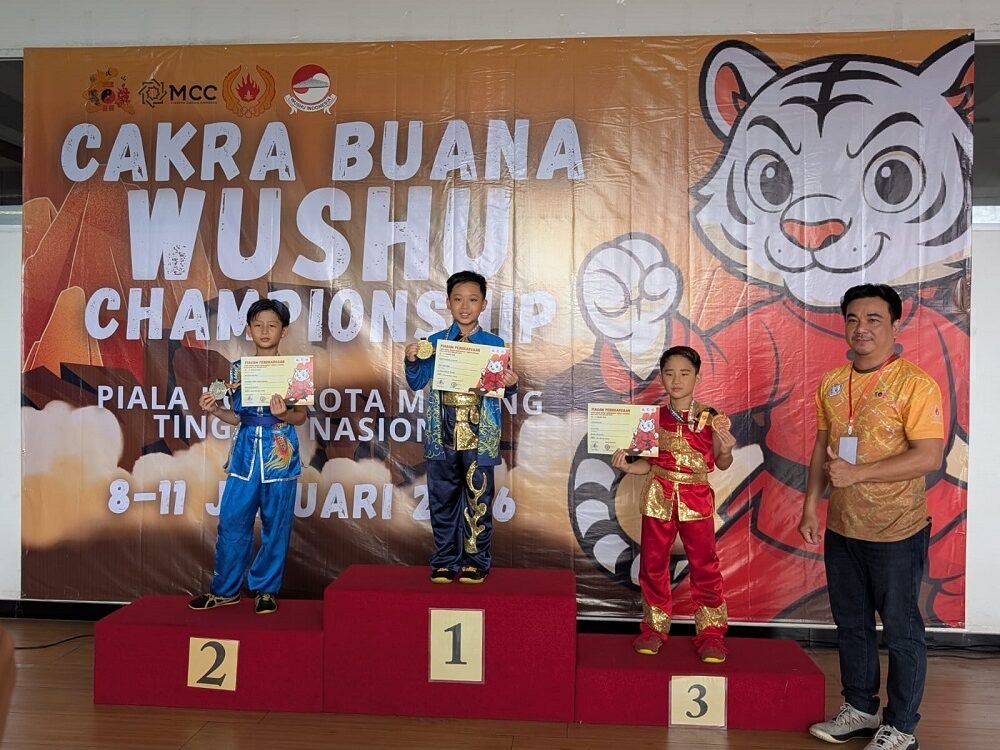 Terinspirasi Son Goku, Siswa SD Taman Harapan Malang Ini Sabet Berbagai Gelar Juara Wushu di Usia Belia