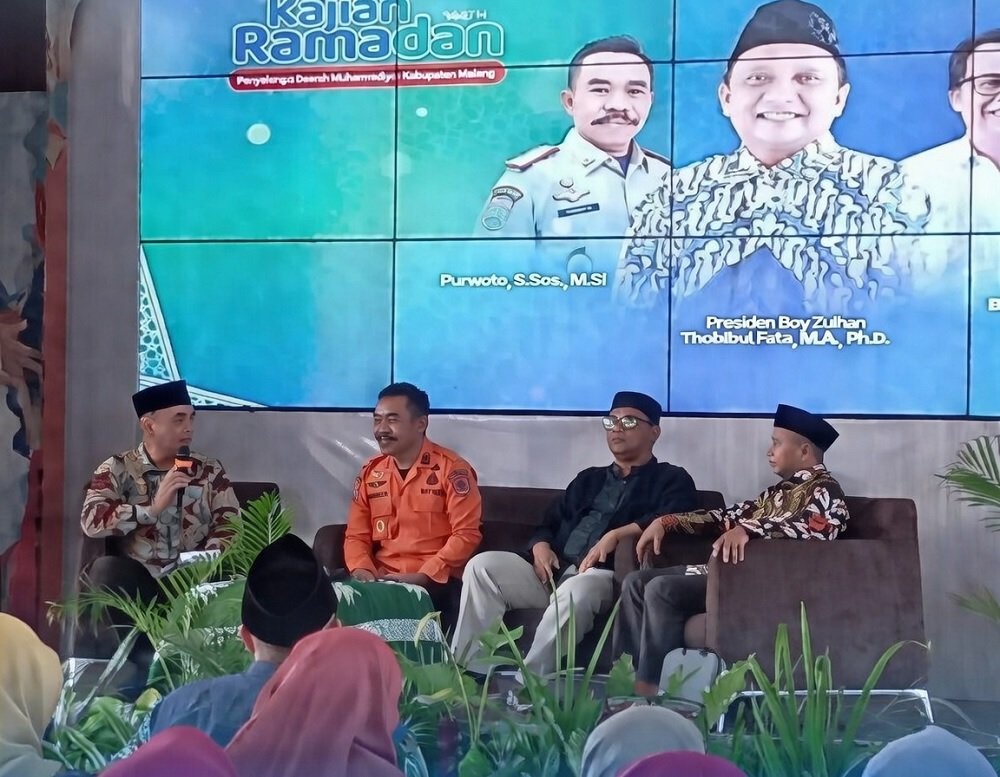 Kepala BPBD Kabupaten Malang Paparkan Peta Bencana di Kajian Ramadan Muhammadiyah