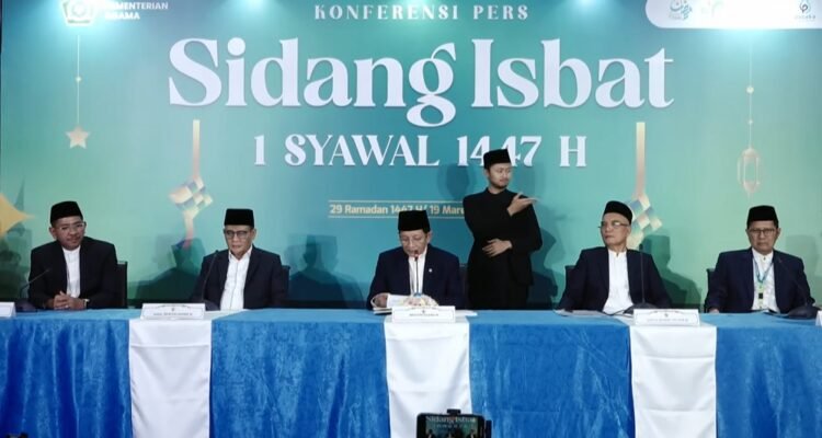 Pemerintah Tetapkan Idulfitri 1447 H Jatuh pada Sabtu 21 Maret 2026