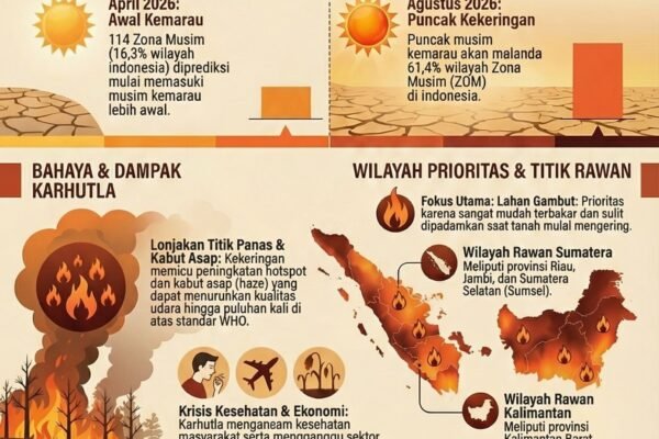Potensi Ancaman Karhutla di Musim Kemarau Panjang 2026
