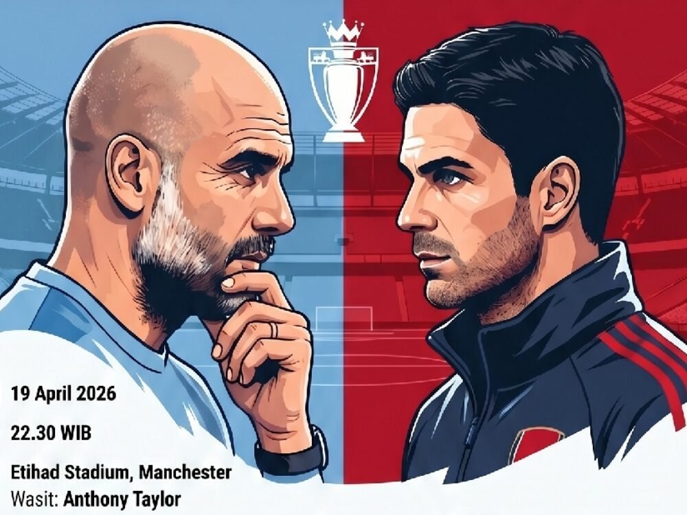 Duel Sengit Manchester City vs Arsenal di Etihad, Perebutan Gelar Premier League Semakin Panas