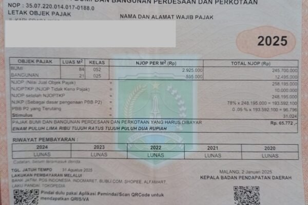 Program Penghapusan Sanksi Administrasi Pajak Daerah Hadir Bagi Warga Kota Malang