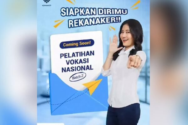 Buruan Daftar! Pelatihan Vokasi Batch 2 Dibuka Mulai 19 Mei: Kuota 30 Ribu Peserta, Gratis