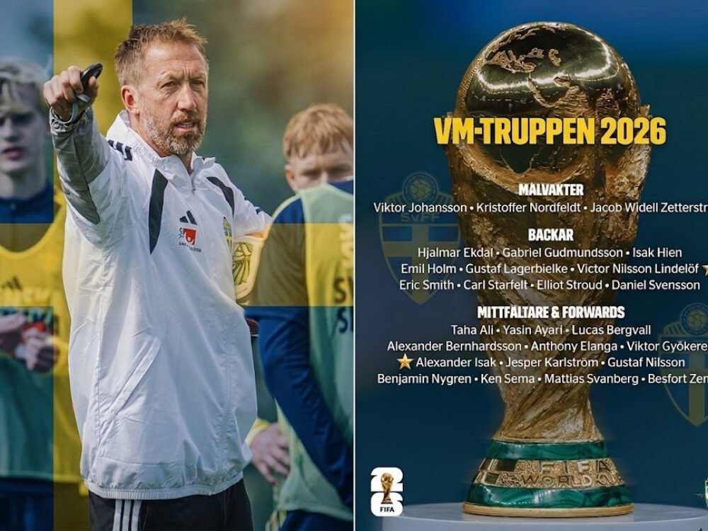 Graham Potter Umumkan Skuad Timnas Swedia untuk Piala Dunia FIFA 2026, Andalkan Para Pemain Premier League