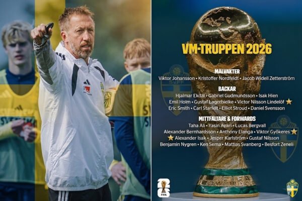 Graham Potter Umumkan Skuad Timnas Swedia untuk Piala Dunia FIFA 2026, Andalkan Para Pemain Premier League