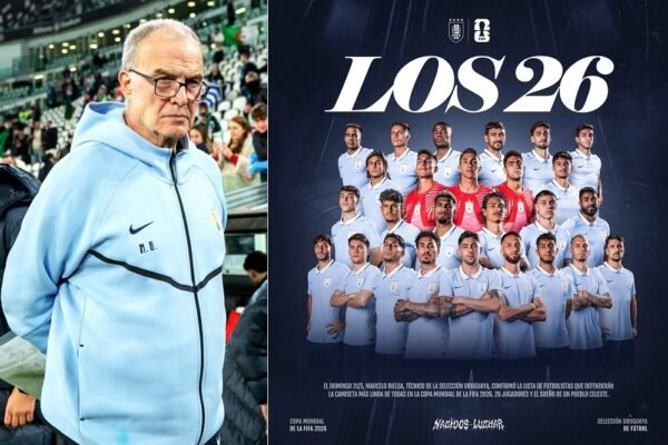 Marcelo Bielsa Umumkan Skuad Timnas Uruguay untuk Piala Dunia 2026, Luis Suarez Dicoret