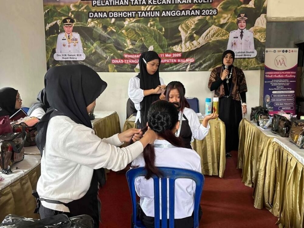 Disnaker Kabupaten Malang Bekali Pencari Kerja dengan Pelatihan Tata Kecantikan Kulit
