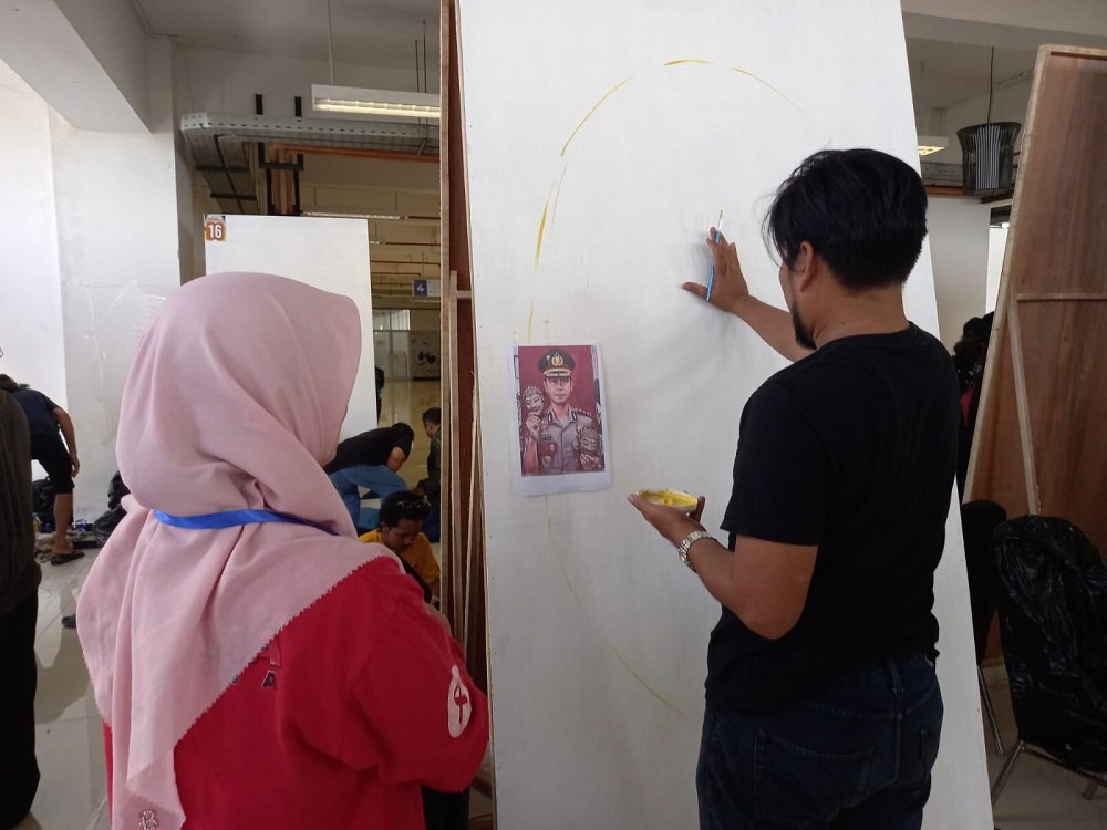 Lomba Mural Polresta Lomba Mural oleh Polresta Malang Kota Hadirkan Kebersamaan Polri dan Masyarakat