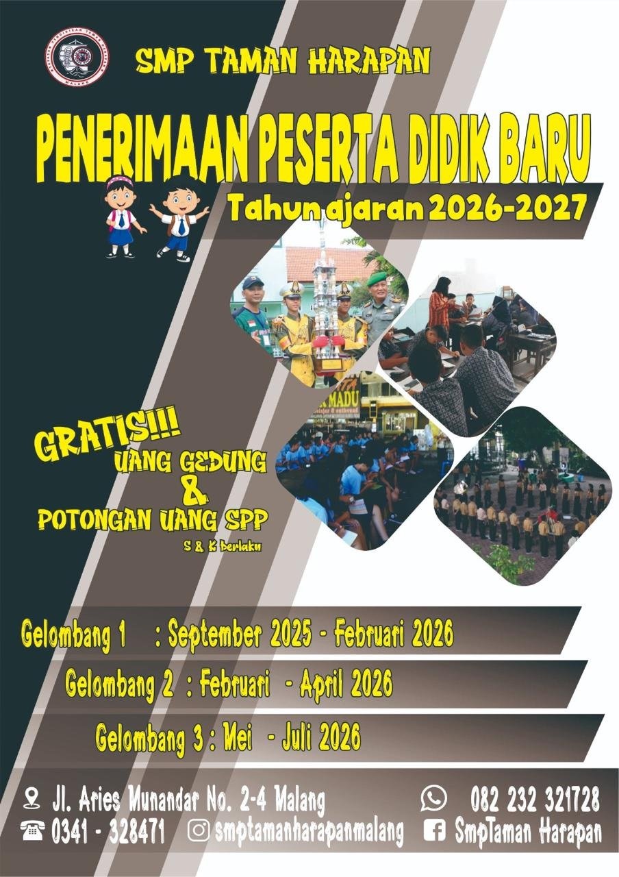 PPDB SMP Taman Harapan Malang