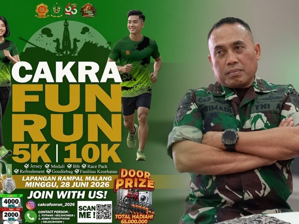 077-Cakra Fun Run & Pangdif 2 Kostrad Peringati HUT ke-65, Kostrad Gelar Cakra Fun Run 2026 di Rampal
