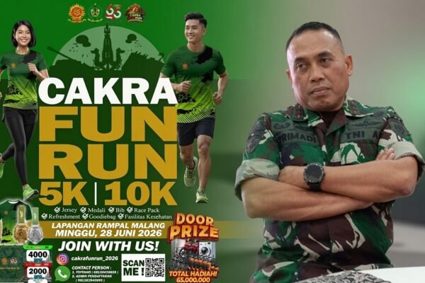 Peringati HUT ke-65, Kostrad Gelar Cakra Fun Run 2026 di Rampal