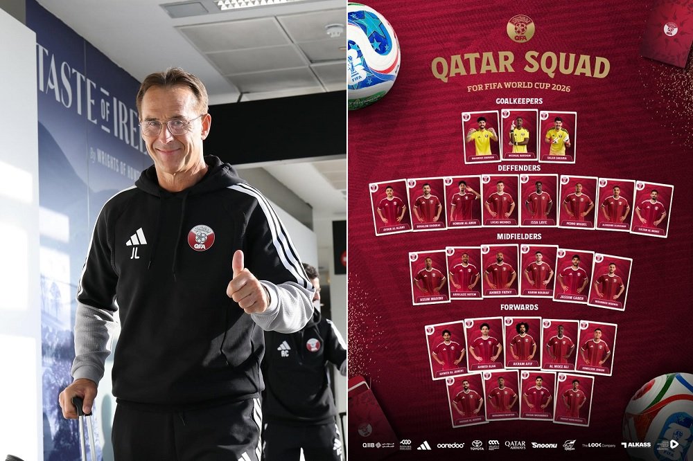 131-Julen Lopetegui dan skuad Timnas Qatar Skuad Timnas Qatar Resmi Diumumkan, The Maroons Targetkan Lolos Fase Grup