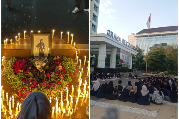 Solidaritas untuk Mendiang Hana Salsabila, Ratusan Mahasiswa UM Gelar Aksi