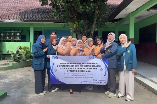 Tim Pengabdian Departemen Statistika UB Kembangkan Sistem Deteksi Dini Kesulitan Belajar di SDN Sukoharjo 2 Kota Malang