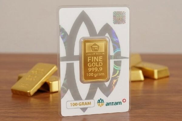 Harga Emas Antam Hari Ini Turun ke Level Rp2.601.000 per Gram