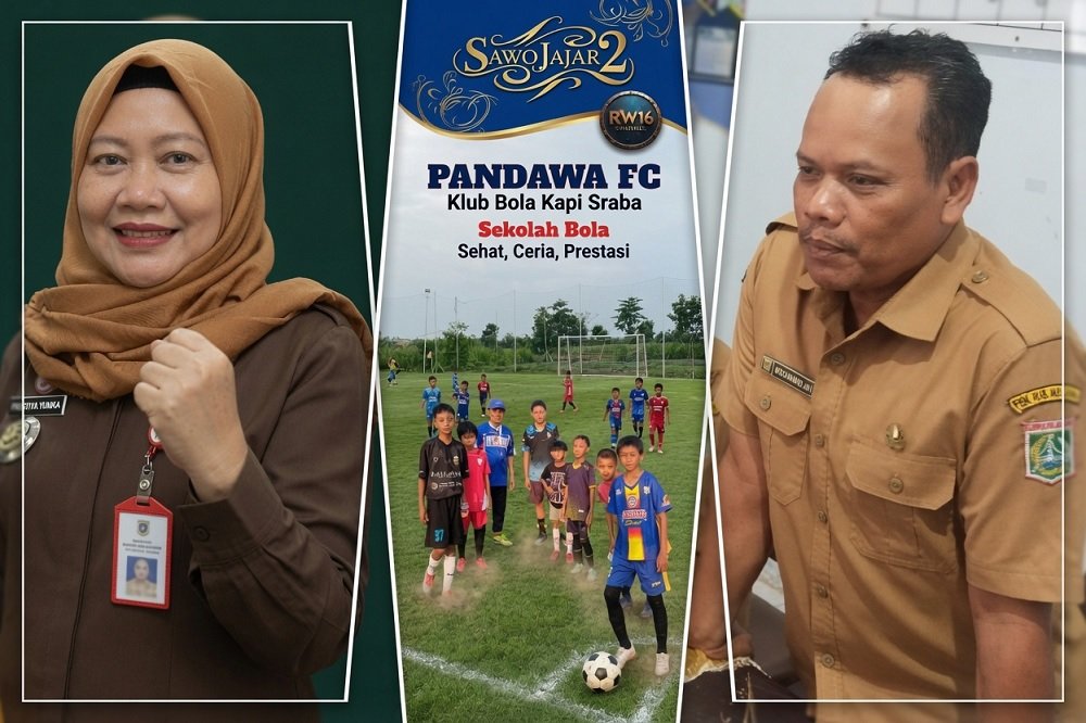 524a-Camat Pakis, Pandawa FC dan Lurah Mangliawan Camat Pakis dan Kades Mangliawan Apresiasi Sekolah Bola Kapi Sraba