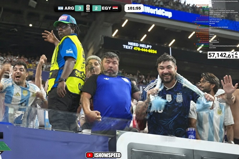 IShowSpeed Kembali Dapat Perlakuan Rasis dari Suporter Argentina, FIFA Lakukan Investigasi