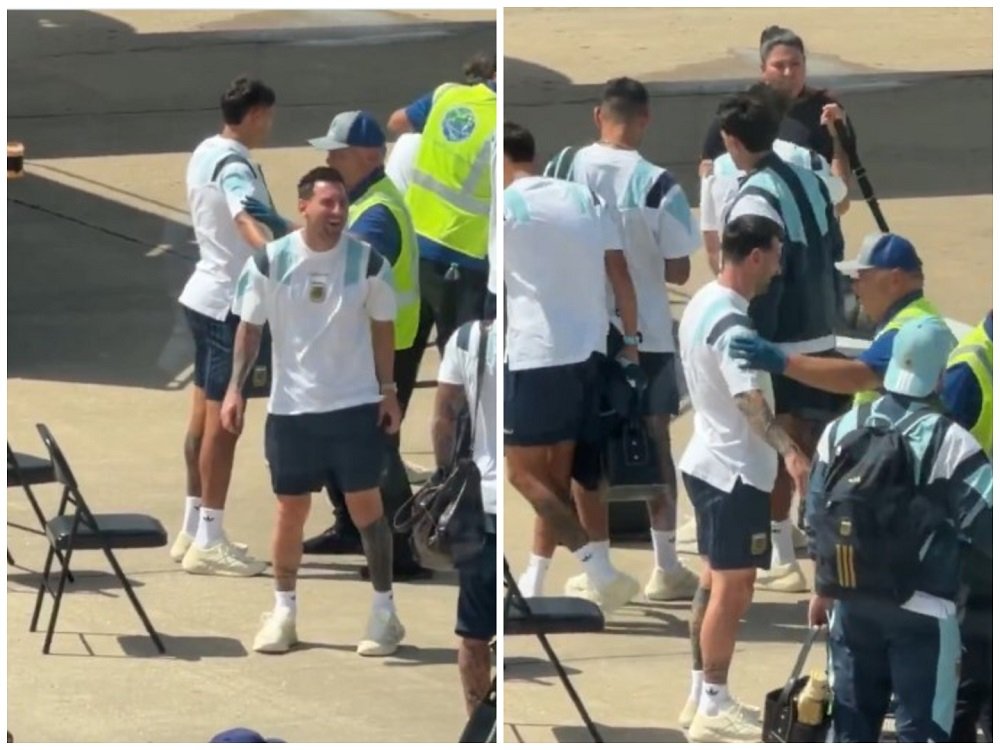 Momen Lionel Messi Ngakak Saat Tim Argentina Jalani Pemeriksaan di Bandara Viral, Komentar Netizen Kocak