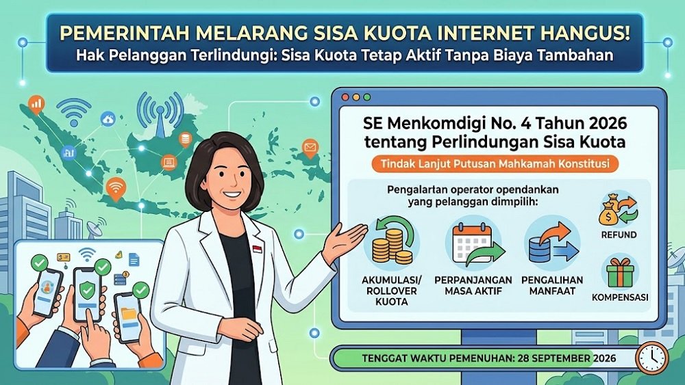 Pemerintah Larang Operator Hanguskan Sisa Kuota Internet, Ini Aturan Lengkapnya
