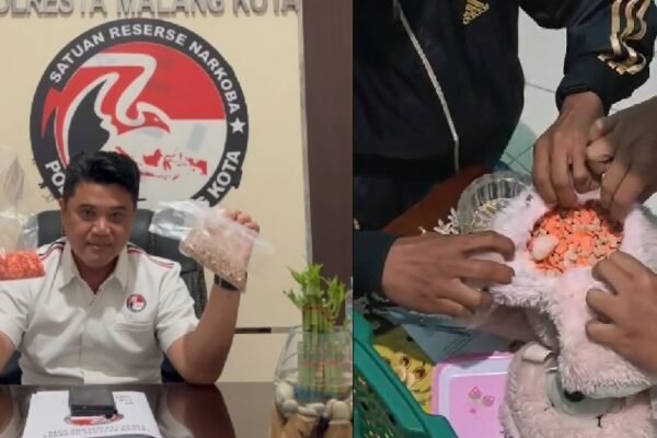 Satresnarkoba Polresta Malang Kota Ungkap Jaringan Narkotika, Sita 1.461 Butir Ekstasi dan 111 Ribu Pil LL
