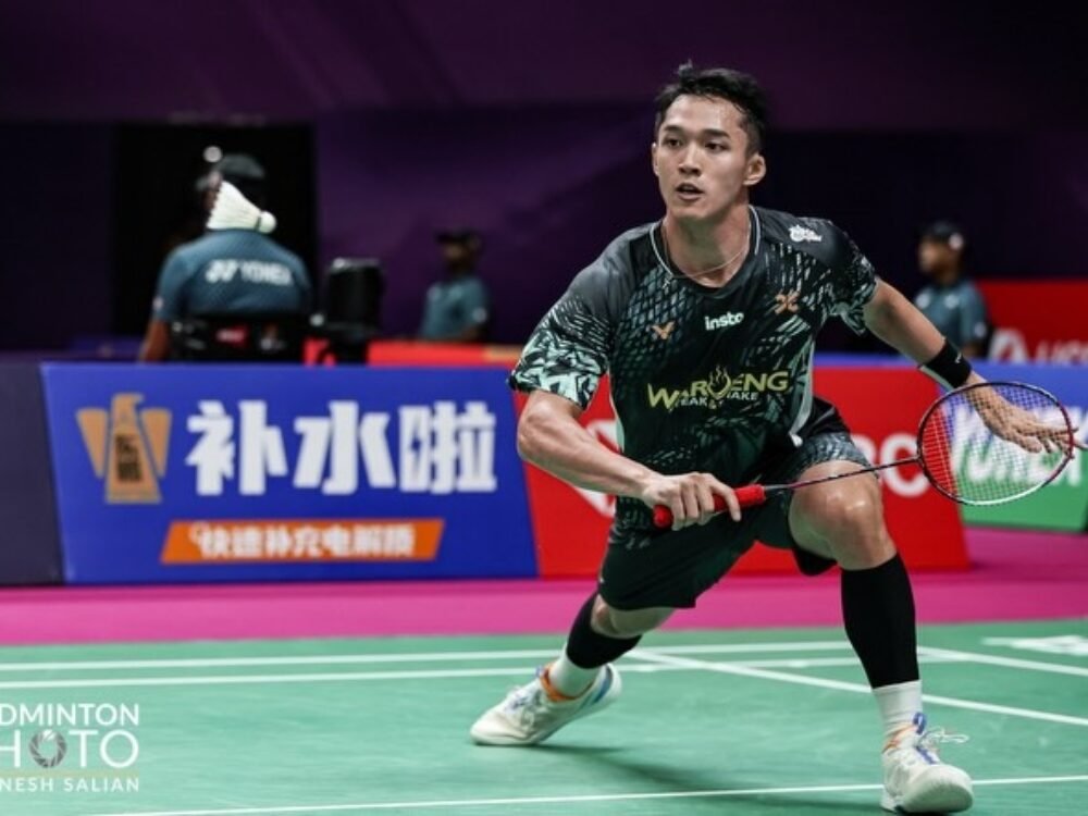 595-Jonatan Christie Jonatan Christie Dipastikan Peringkat 1 Dunia BWF, Akhiri Penantian 26 Tahun Indonesia