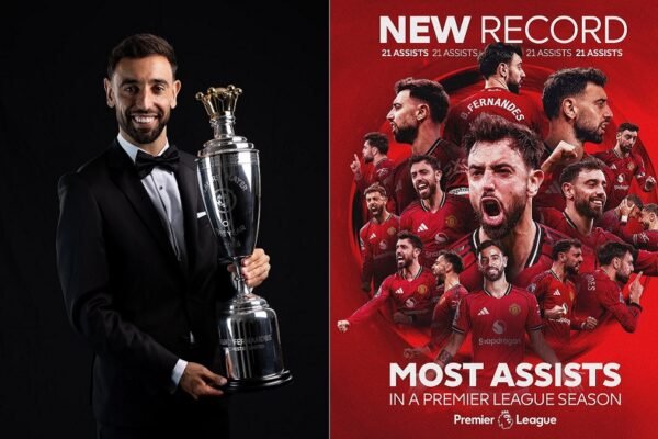 Rekor 21 Assist Antar Bruno Fernandes Raih PFA Player of the Year