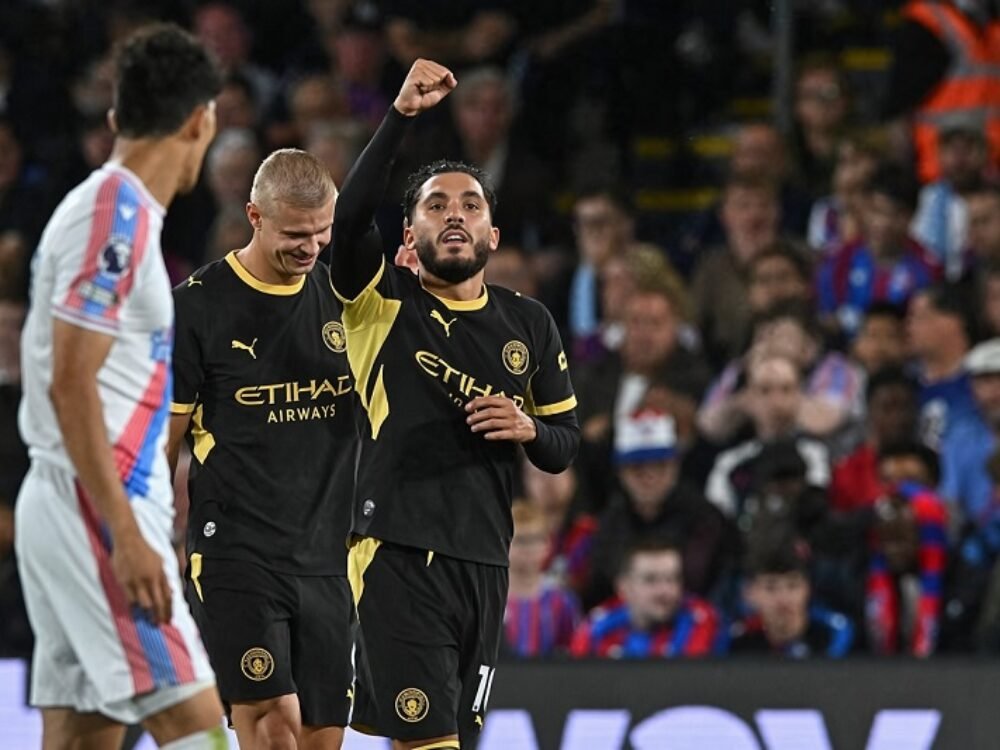 Haaland dan Cherki Cetak Brace, Manchester City Hajar Crystal Palace 4-1