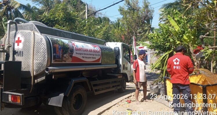 Atasi Kekeringan Kemarau 2026, BPBD Malang Pasok 400 Ribu Liter Air Bersih ke Empat Kecamatan